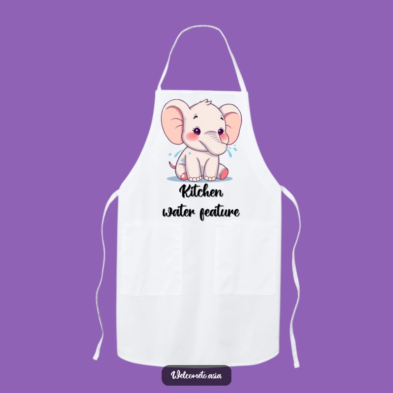 Funny Elephant Water Spray Apron: Cook with Joyful Splashes!