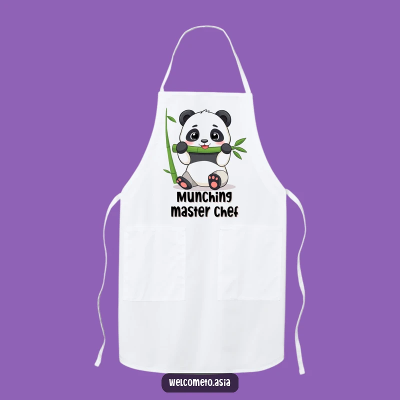 Funny Panda Bamboo Apron: Cook with Giggles in this Hilarious Kitchen Essential!