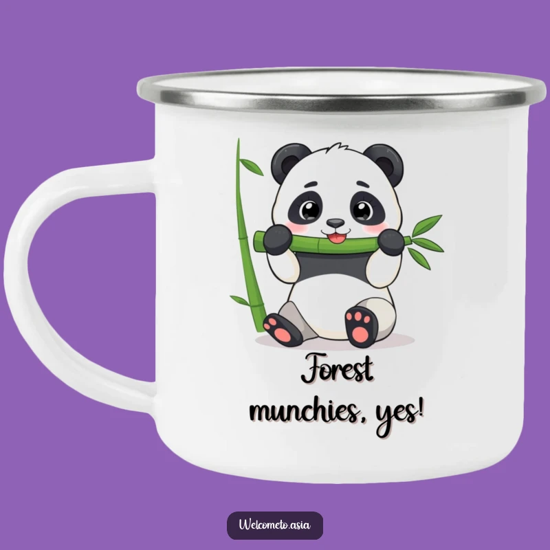 Funny Panda Bamboo Camping Mug: Sip & Laugh on Your Adventures!