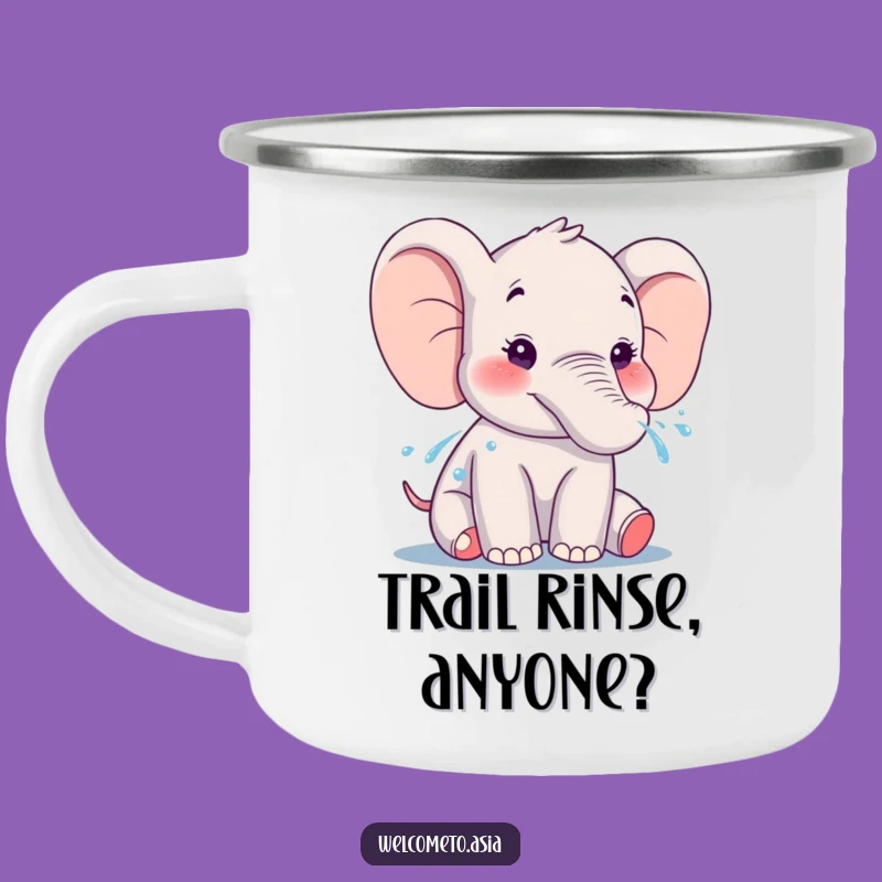 Funny Elephant Water Spray Camping Mug: Joyful Sips Outdoors!
