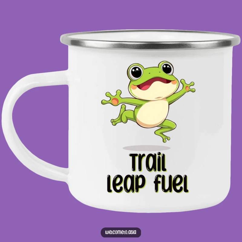 Durable Funny Leaping Frog Camping Mug: Adventure Enthusiast - Outdoor Gift