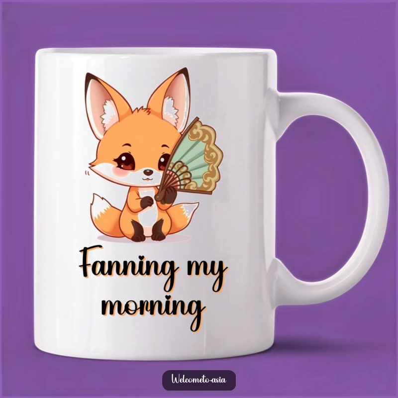 Funny Fox Fan Mug: Curious Explorer's Style, Perfect Funny Gift for Fashionistas!