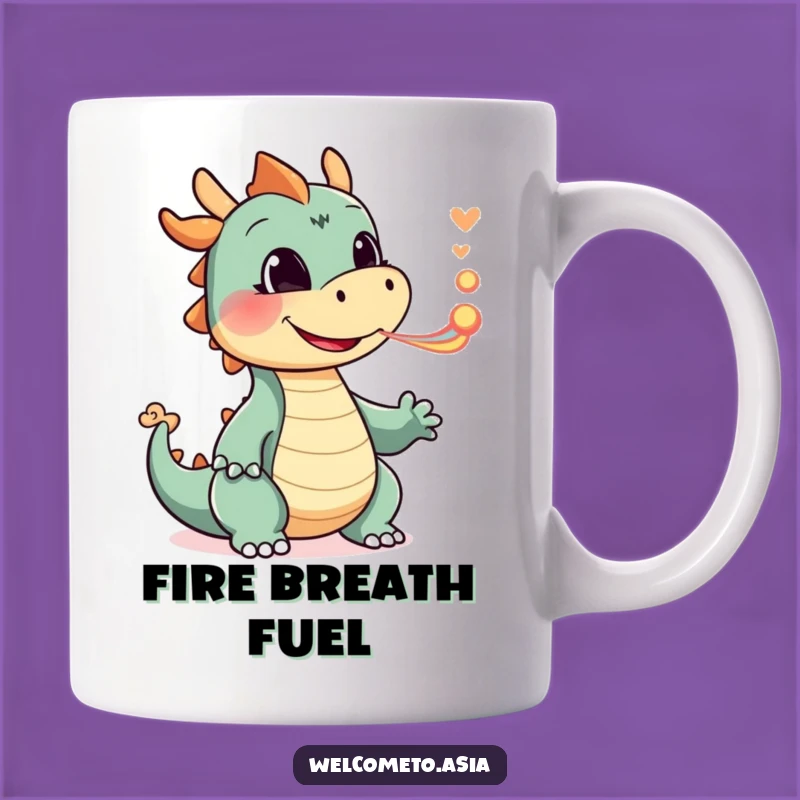 Funny Smiling Dragon Mug: Breath of Fresh Fun - Perfect Gift