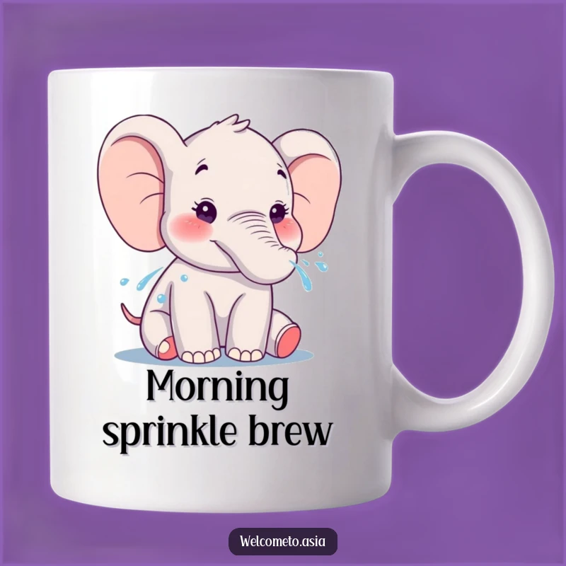 Funny Elephant Water Spray Mug: A Hilarious Gift for Joyful People!