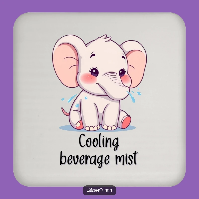 Funny Elephant Water Spray Coasters: Protect Surfaces with Joy!