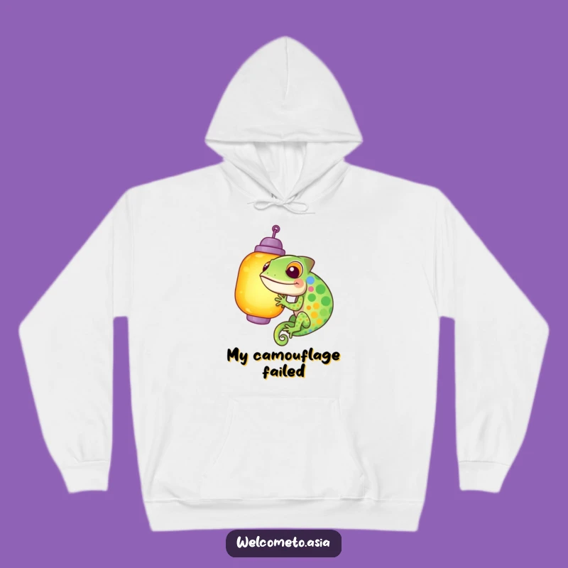 Funny Chameleon Lantern Hoodie: Cozy Up in This Hilarious Colorful Comfort Gift