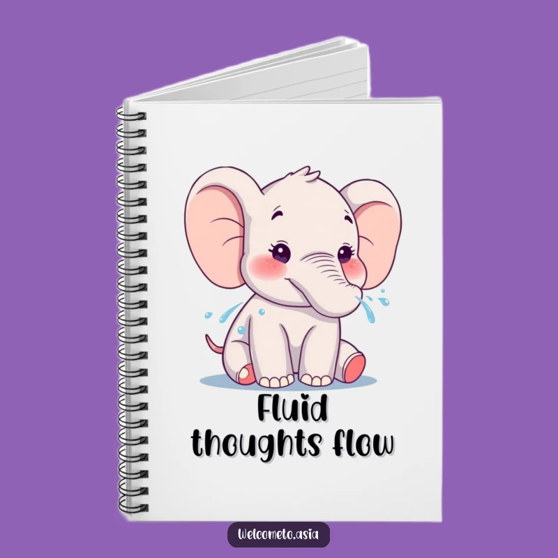 Funny Elephant Water Spray Notebook: Jot Down Ideas with Joy!