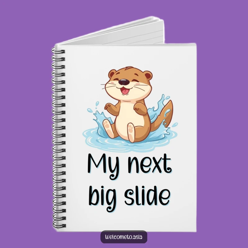 Funny Otter Notebook: Energetic Sliding Character Journal - Creative Gift