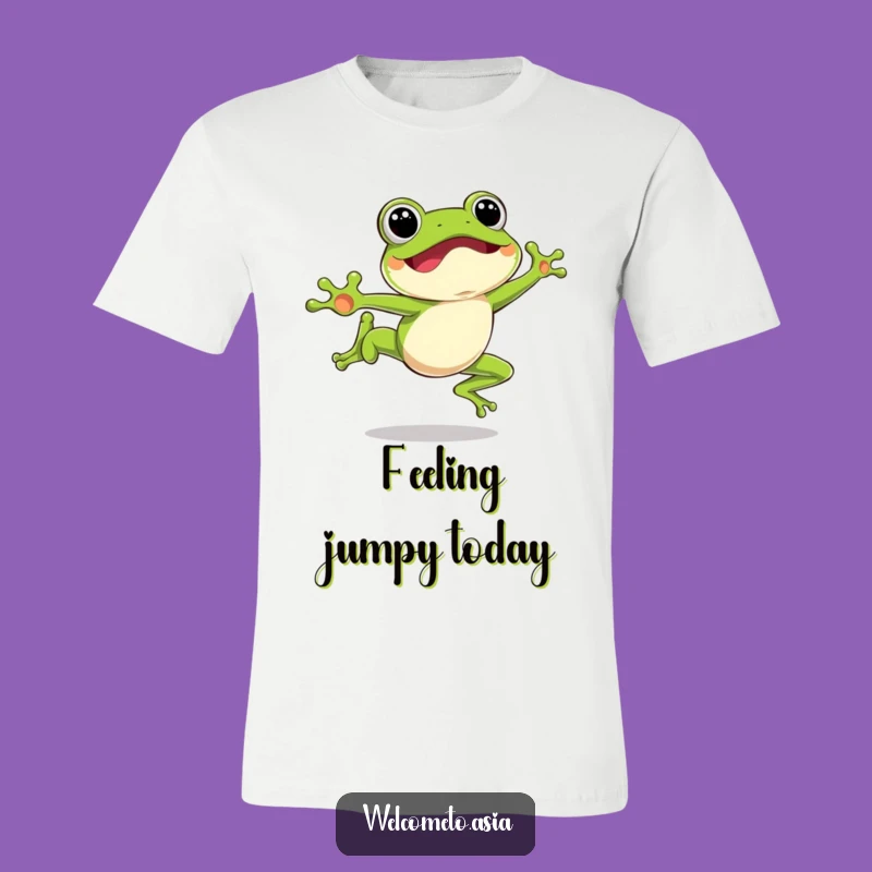 Funny Leaping Frog T-Shirt: Energetic Jumper - Unique Gift Idea