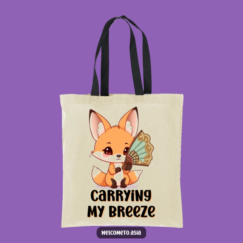Funny Fox Fan Tote Bag: Carry Your Style, Perfect Funny Gift for Shoppers!